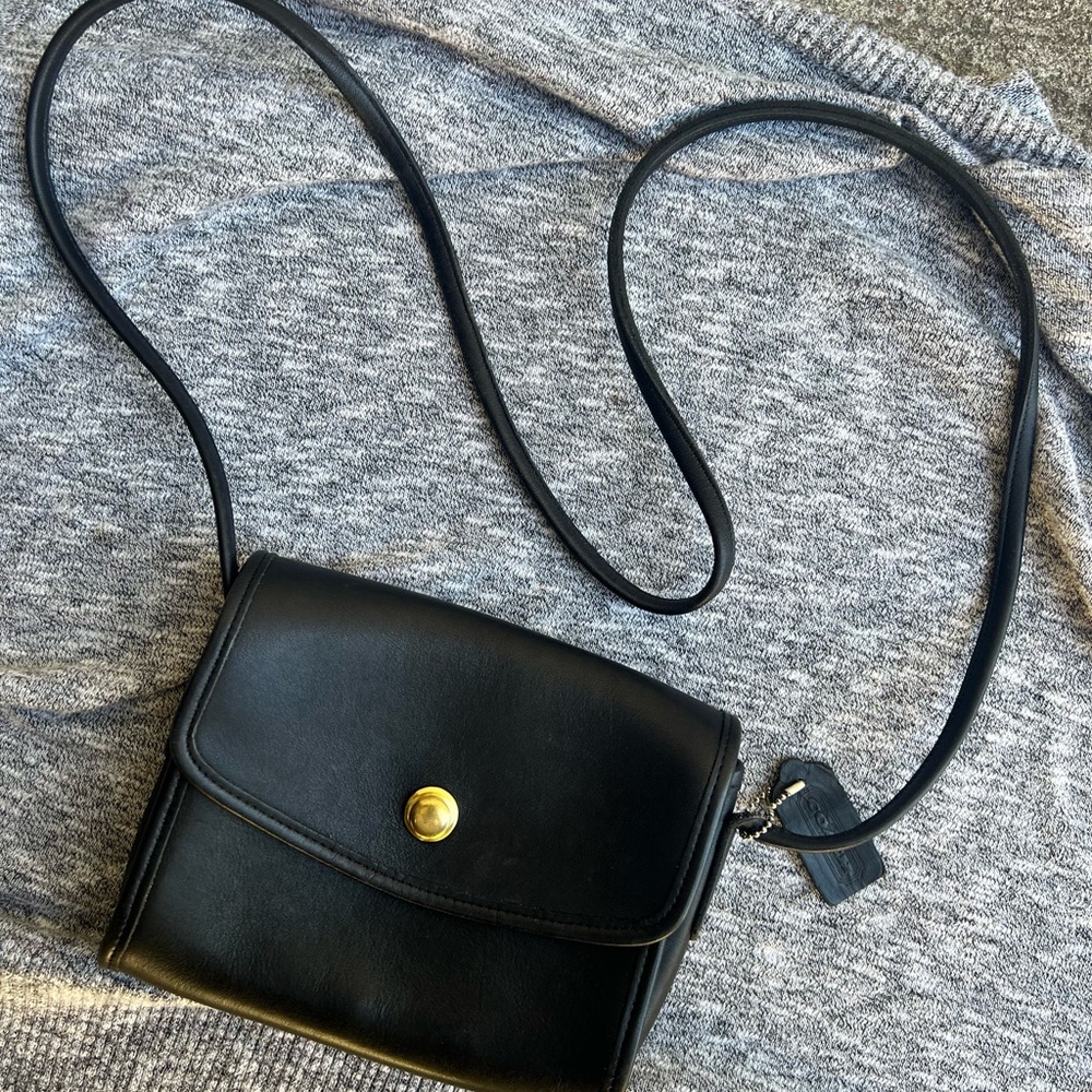 Vintage Coach Chrystie Bag Black leather